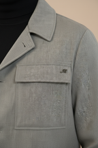 Firenze Overshirt Herren gefüttert aus einfarbiger Wolle