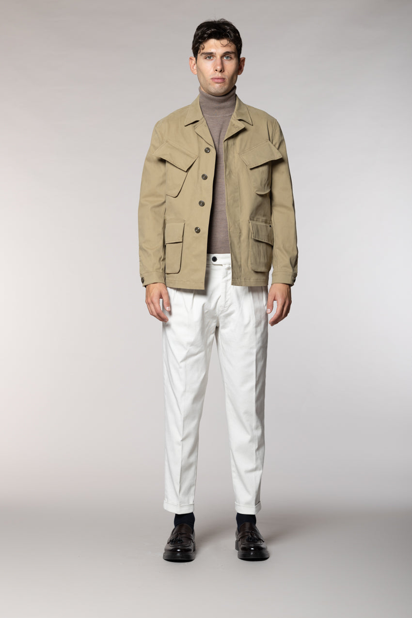 Vietnam Jacket giacca uomo in gabardina tinto pezza