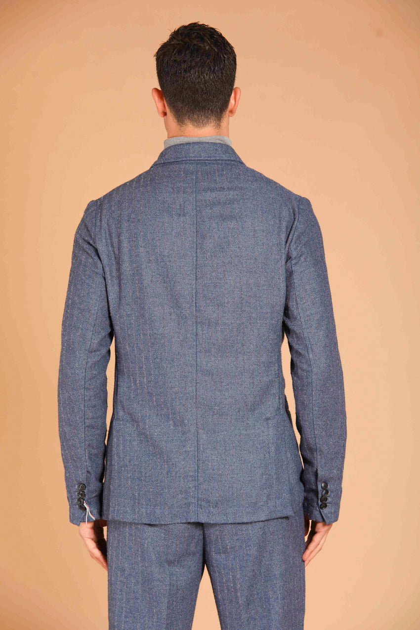 Da Vinci Herren blazer aus Flanell mit Nadelstreifen regular Fit