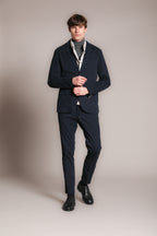 Foto 3 Da Vinci blazer uomo in gabardina stretch