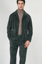 Work Jacket overshirt uomo in velluto a costa larga