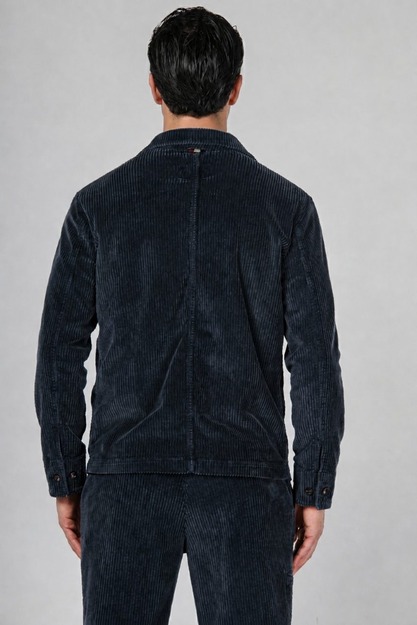 Work Jacket Herren-Overshirt aus breit geripptem Samt