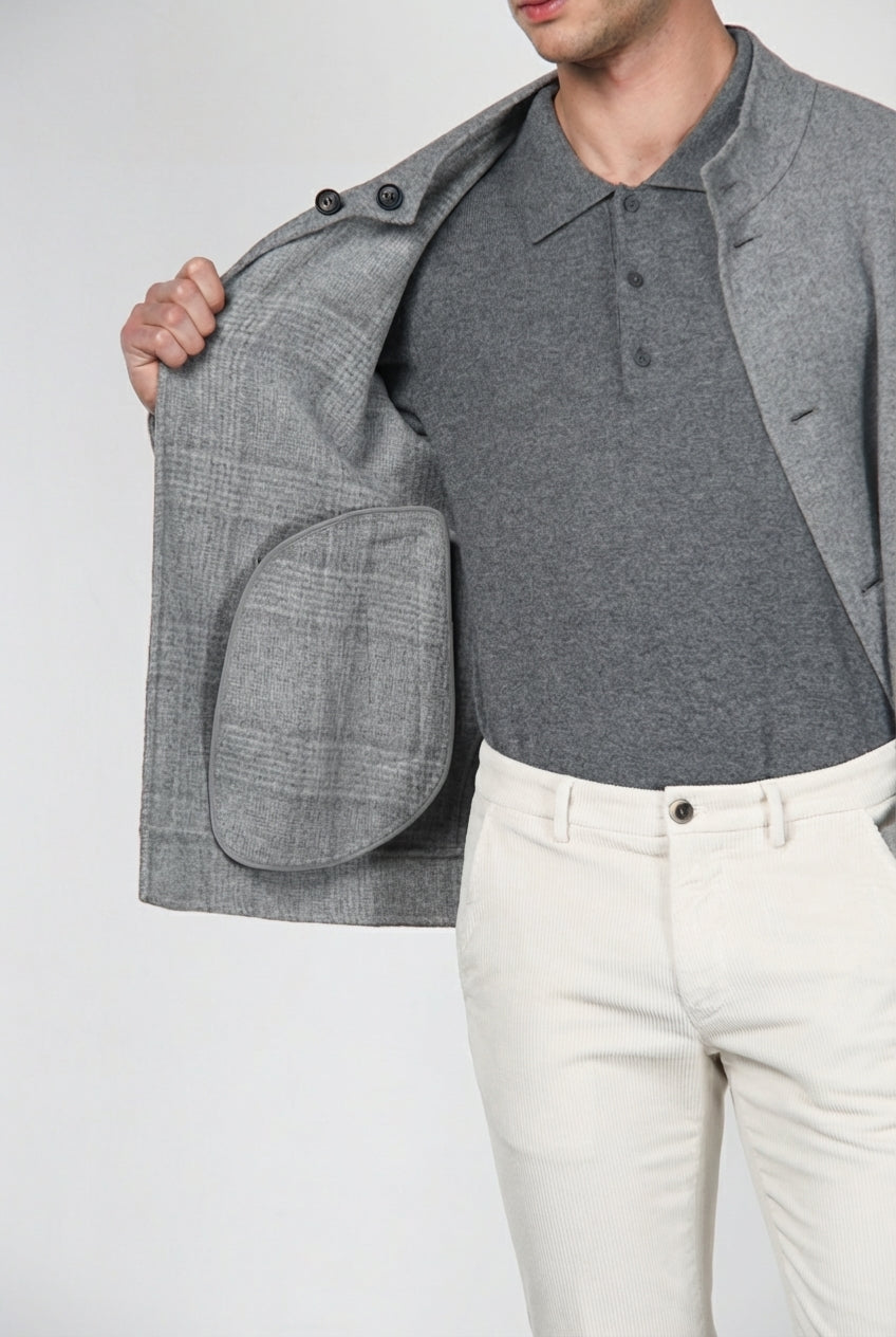 San Diego giacca uomo in lana fantasia galles