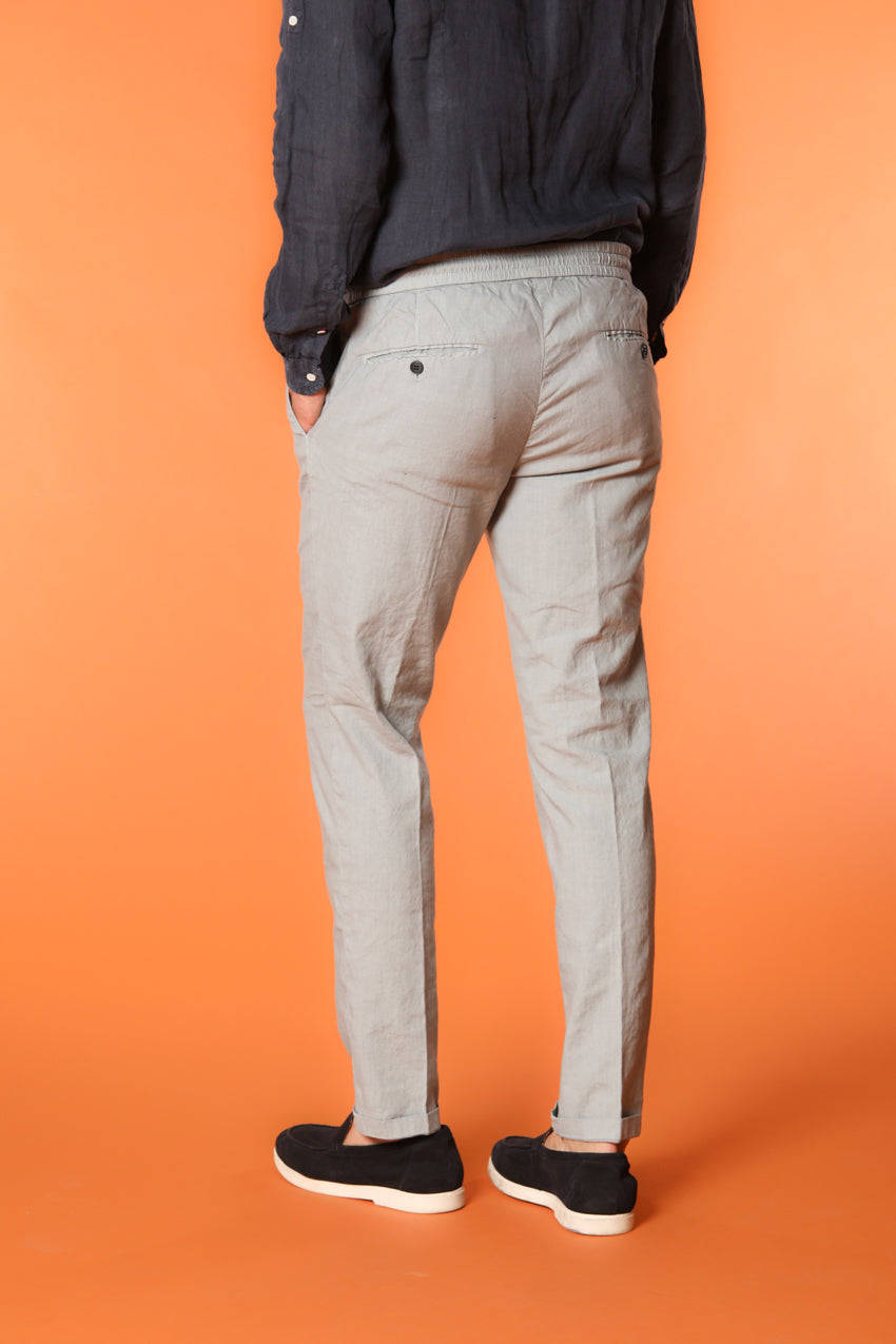 New York Sack Herren Chino Hose aus leichtem Leinen und Baumwolle Regular Fit
