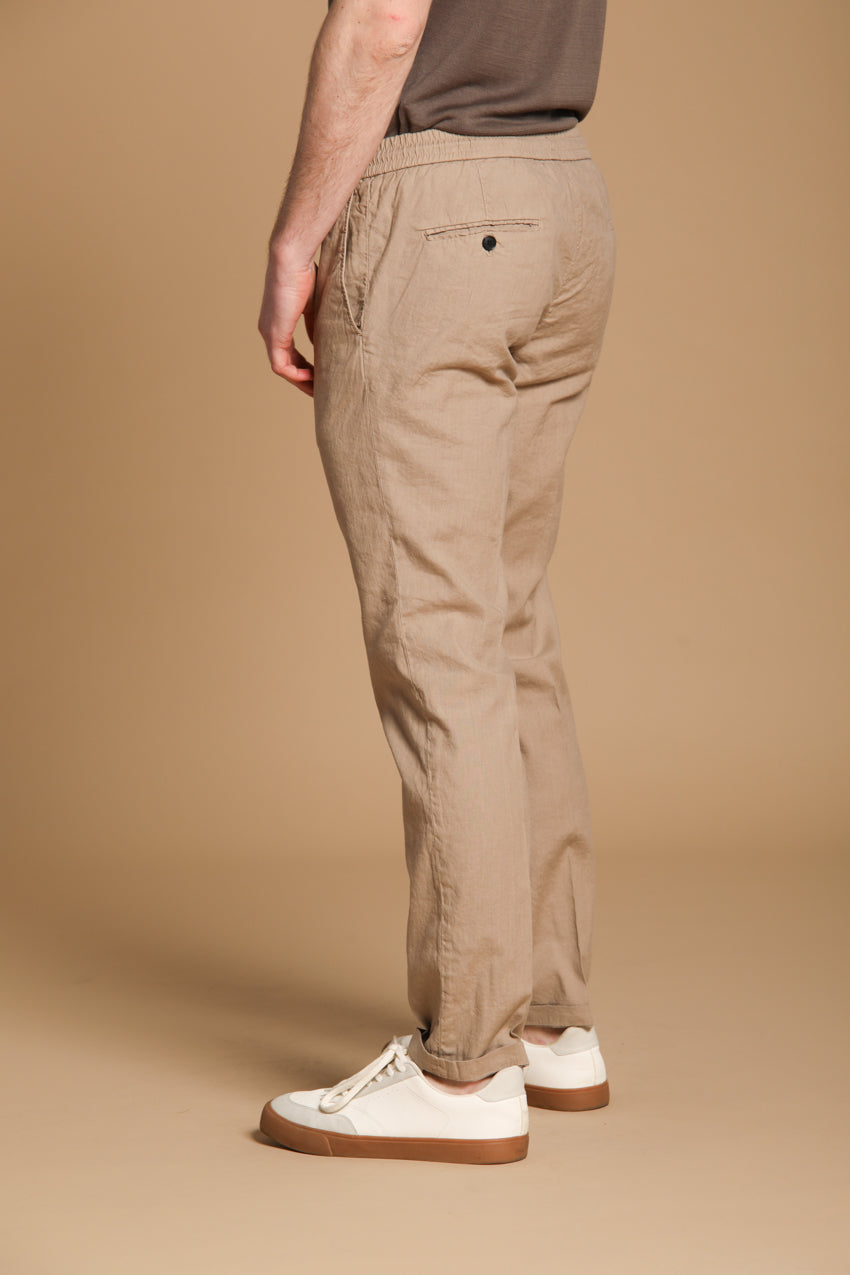New York Sack Herren Chino Hose aus leichtem Leinen und Baumwolle Regular Fit