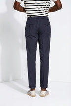New York Sack pantalone chino jogger uomo in tela paracadute lyocell e cotone regular fit