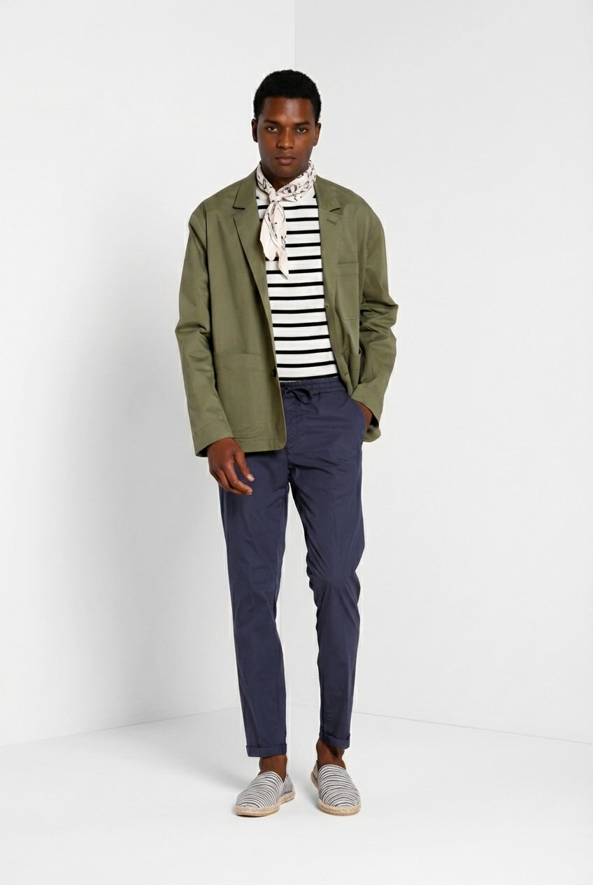 New York Sack Hose Chino Jogger Herren aus Fallschirmstoff aus Lyocell und Baumwolle regular fit