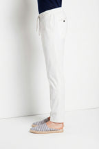 New York Sack pantalone chino jogger uomo in tela paracadute lyocell e cotone regular fit