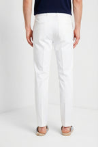 New York Sack pantalone chino jogger uomo in tela paracadute lyocell e cotone regular fit