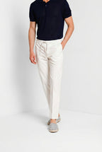 New York Sack pantalone chino jogger uomo in tela paracadute lyocell e cotone regular fit