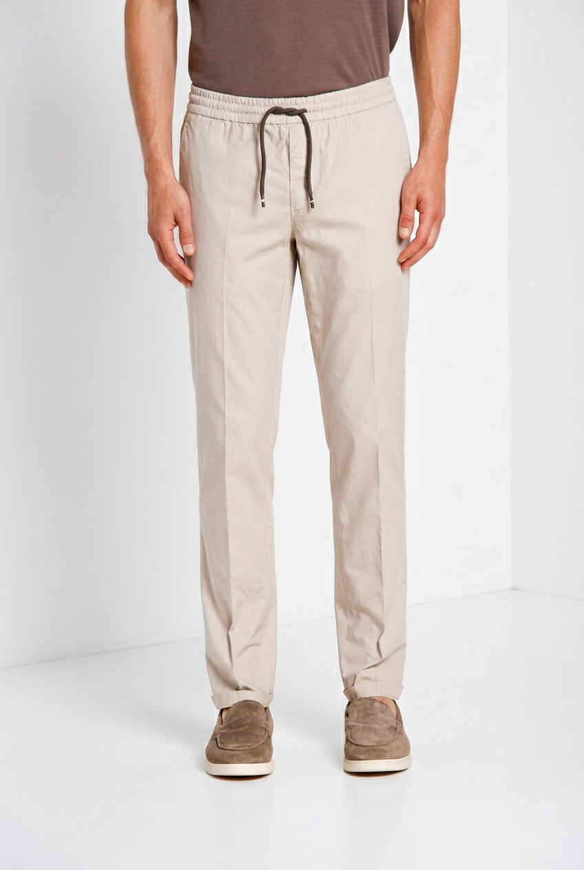 New York Sack Hose Chino Jogger Herren aus Lyocell und Baumwolle Fallschirmstoff regular fit