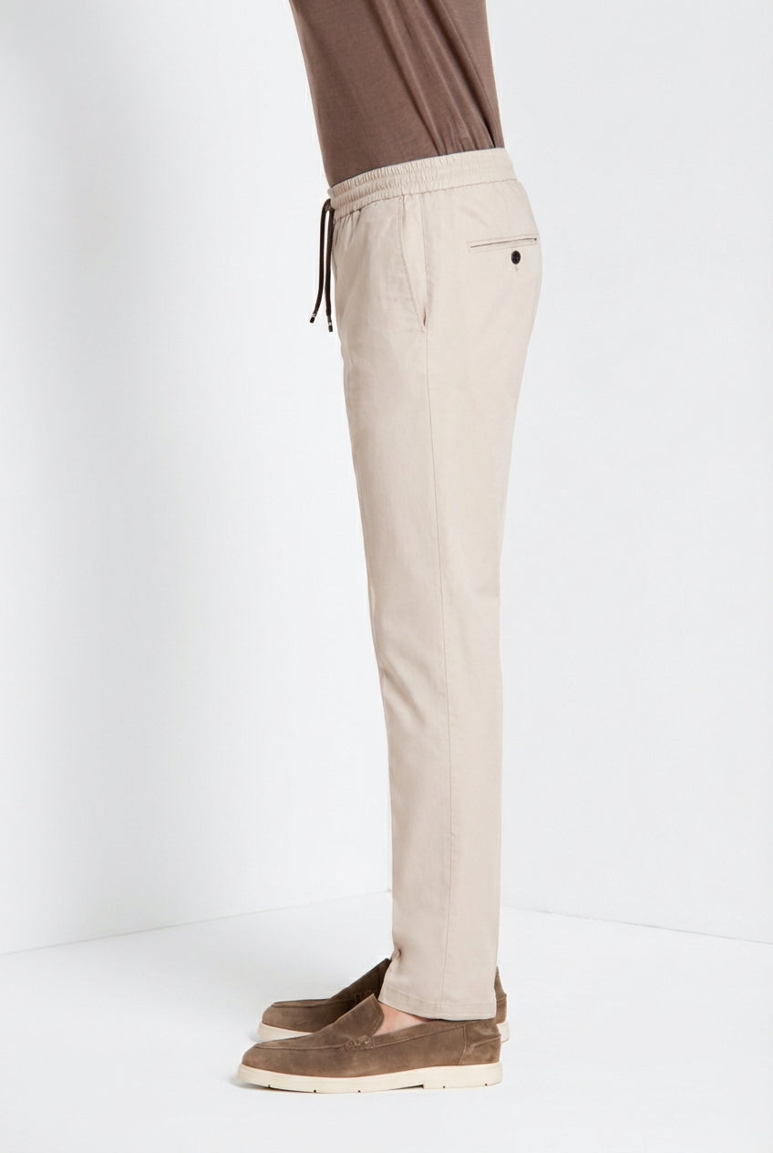 New York Sack Hose Chino Jogger Herren aus Lyocell und Baumwolle Fallschirmstoff regular fit