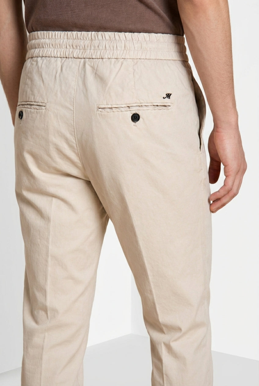 New York Sack Hose Chino Jogger Herren aus Lyocell und Baumwolle Fallschirmstoff regular fit