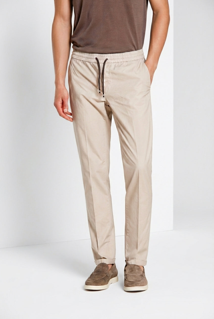 New York Sack Hose Chino Jogger Herren aus Lyocell und Baumwolle Fallschirmstoff regular fit