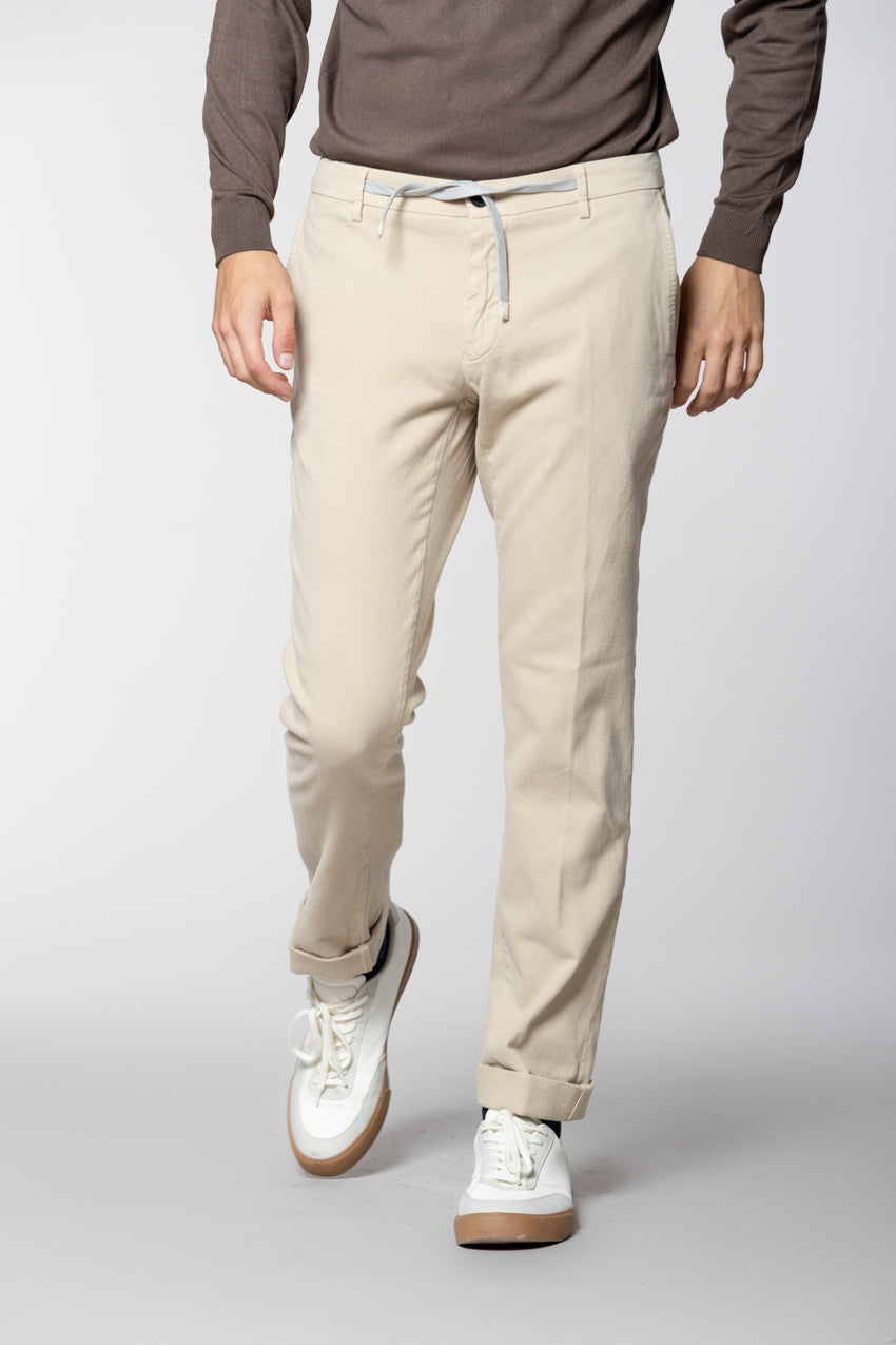 New York String Herren Chino Jogger aus Baumwolle Cashmere Regular Fit