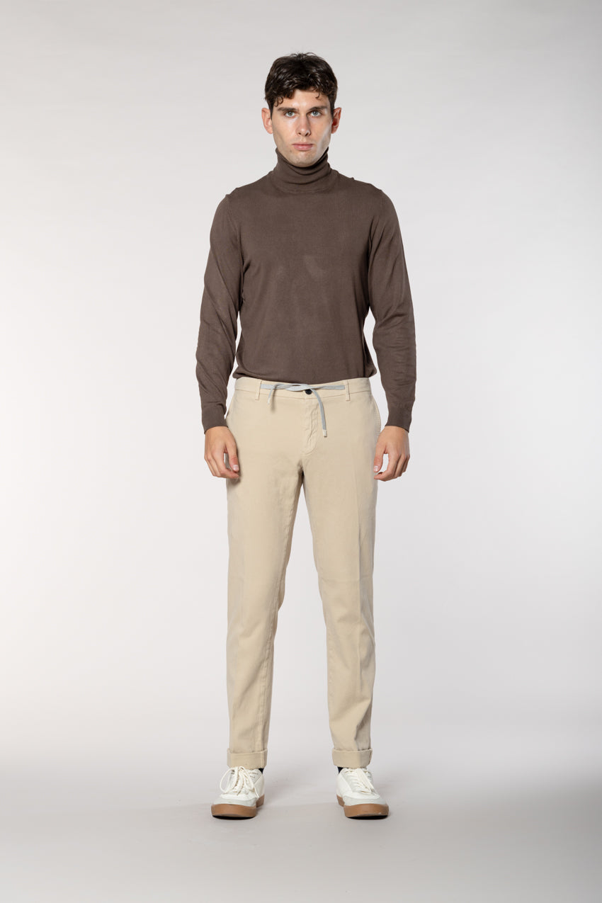 New York String Herren Chino Jogger aus Baumwolle Cashmere Regular Fit
