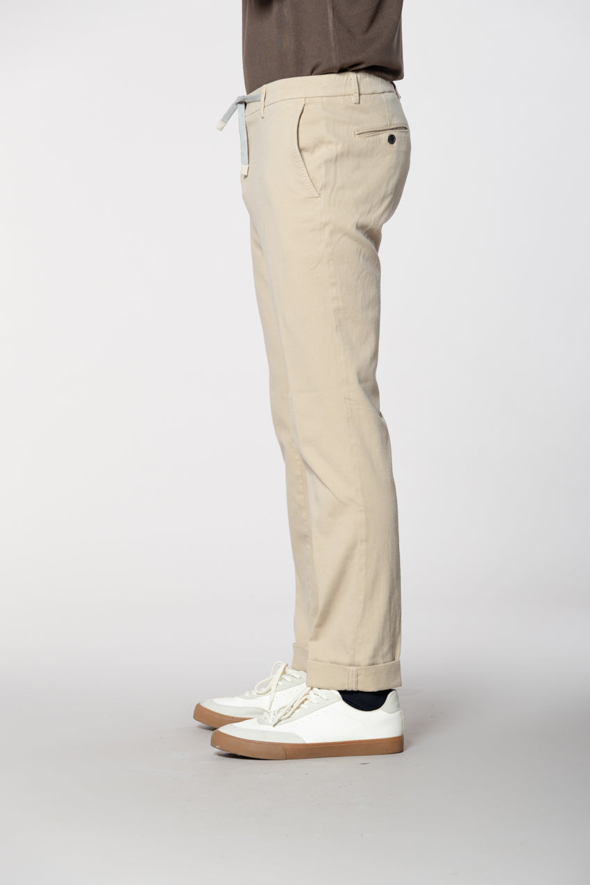 New York String Herren Chino Jogger aus Baumwolle Cashmere Regular Fit