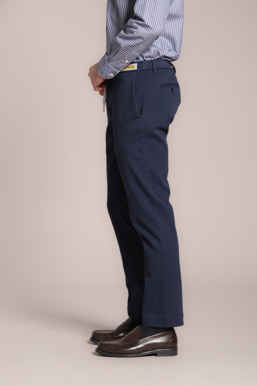 Foto 5 New York String pantalone chino jogger uomo in cotone cashmere regular fit