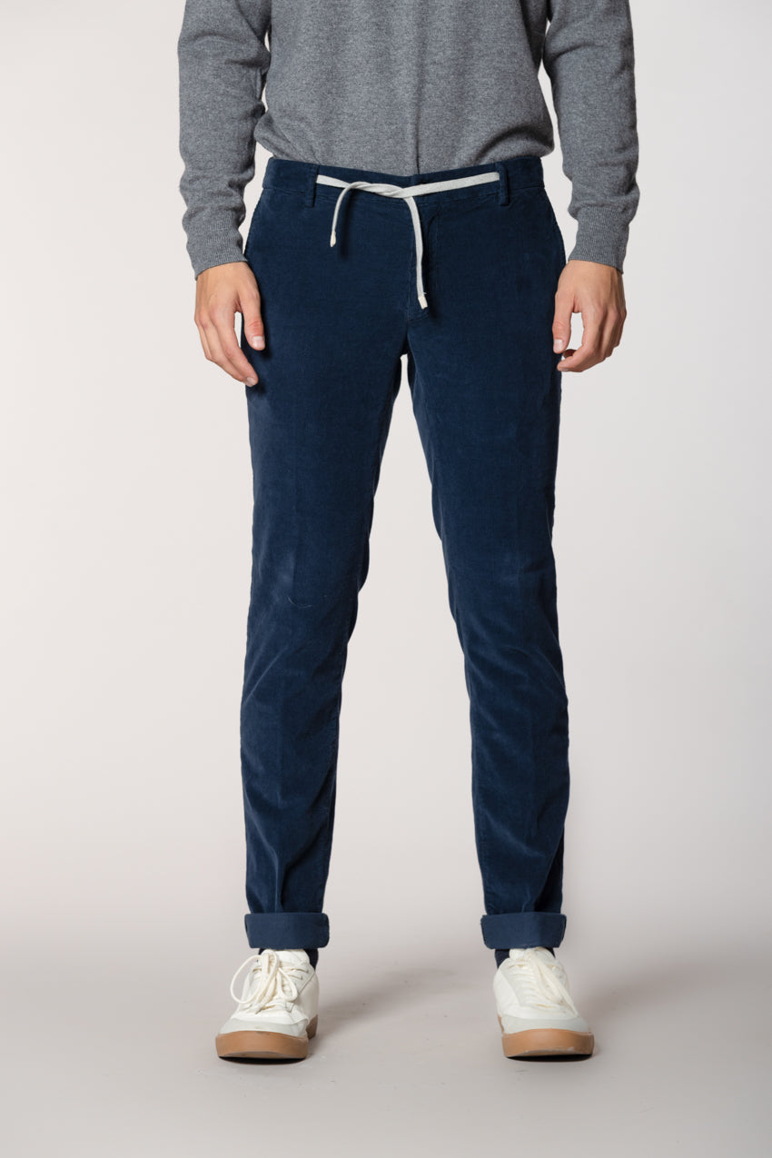 New York String Herren Chino Jogger aus 1500-Rippen-Samt Regular Fit