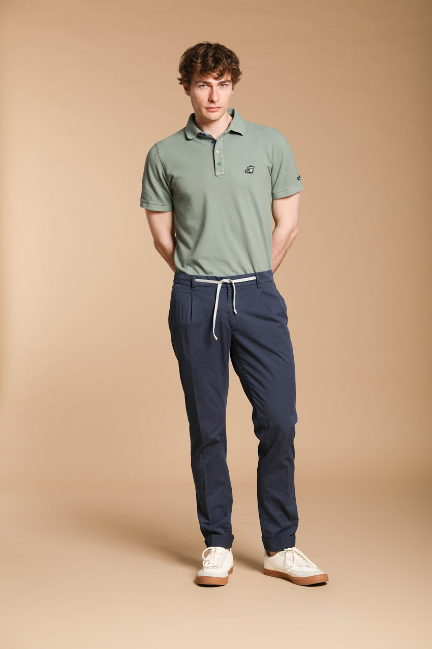 New York 1 Pinces City String Herren Chino Hose aus leichtem Pima-Baumwoll-Twill Regular Fit