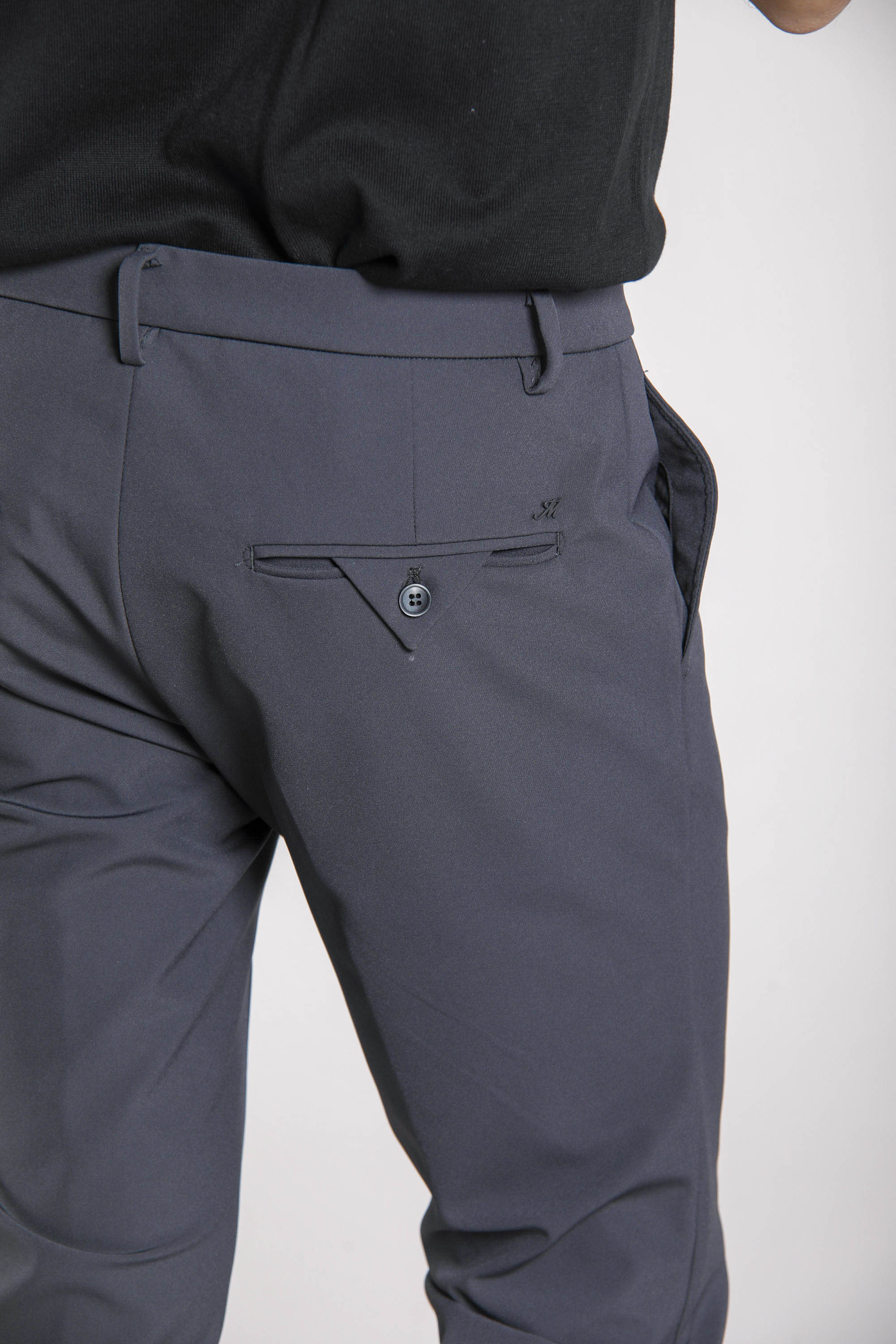 Milano Jog Herren Chino-Hose aus Jersey dynamic extra slim Fit