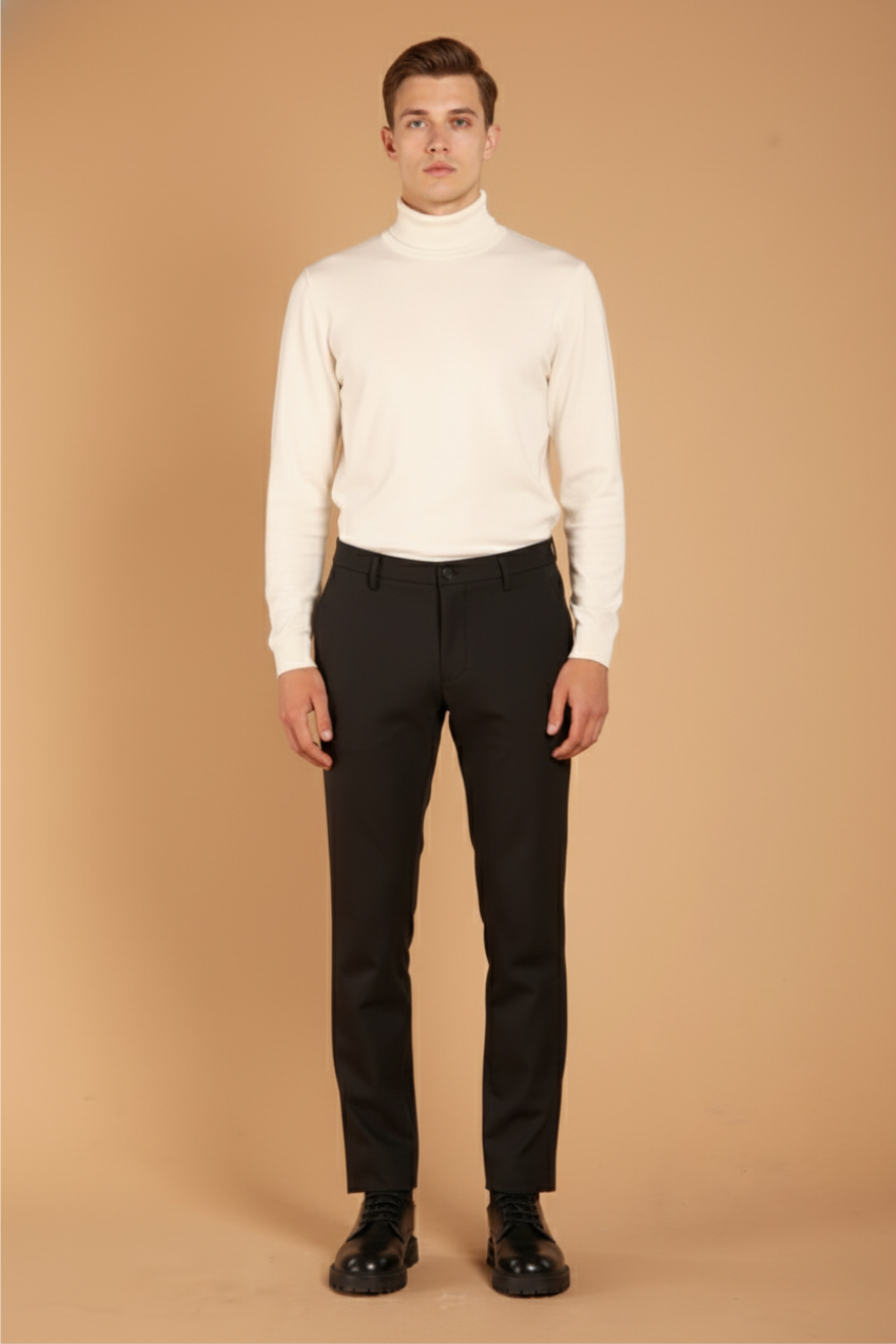 Milano Jog pantalone chino uomo in jersey stretch extra slim fit