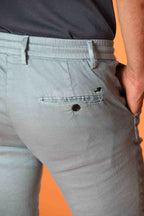 Milano Jogger Herren Hose aus Leinen-Baumwoll-Twill Extra Slim Fit