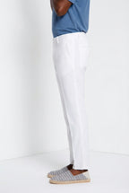 Milano Jogger Herren Chinohose aus Leinen- und Baumwolltwill extra slim fit