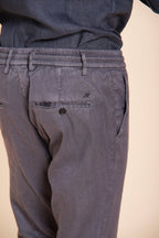 Milano Jogger Hose Chino Herren aus Leinen und Baumwoll Twill extra slim fit