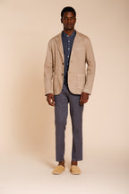 Milano Jogger Hose Chino Herren aus Leinen und Baumwoll Twill extra slim fit