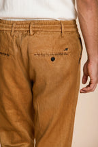 Milano Jogger Herren Chinohose aus Leinen- und Baumwolltwill extra slim fit