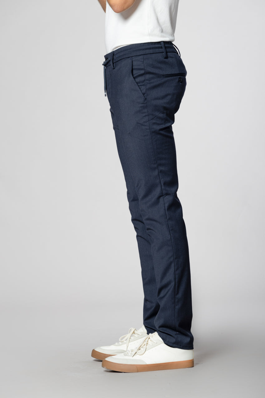 Milano Jogger pantalone chino uomo in lana extra slim fit