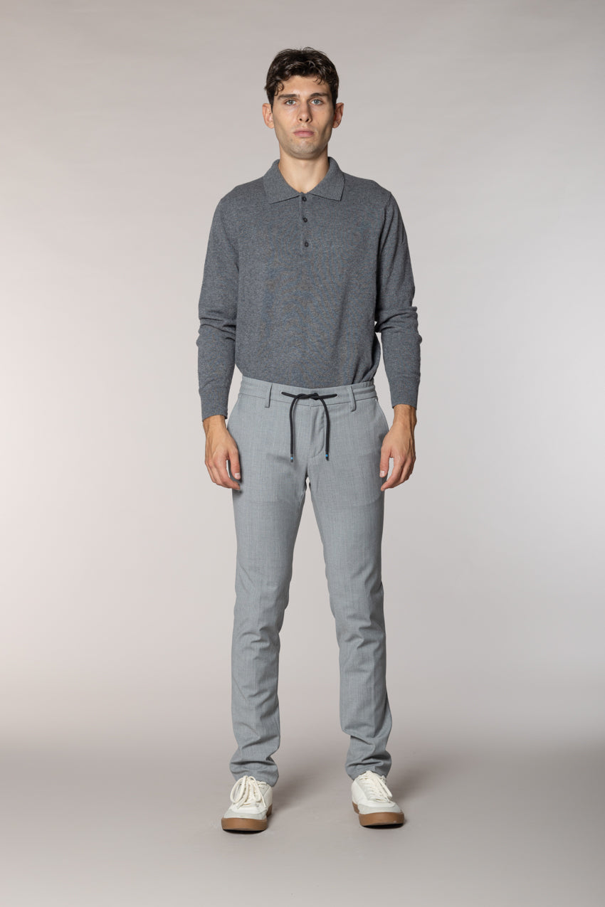 Milano Jogger Herren Chinohose aus Wolle extra slim fit