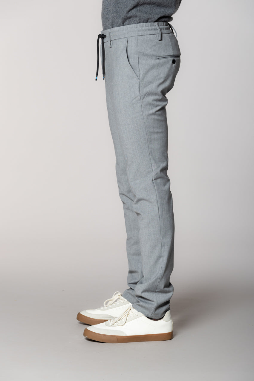 Milano Jogger Herren Chinohose aus Wolle extra slim fit