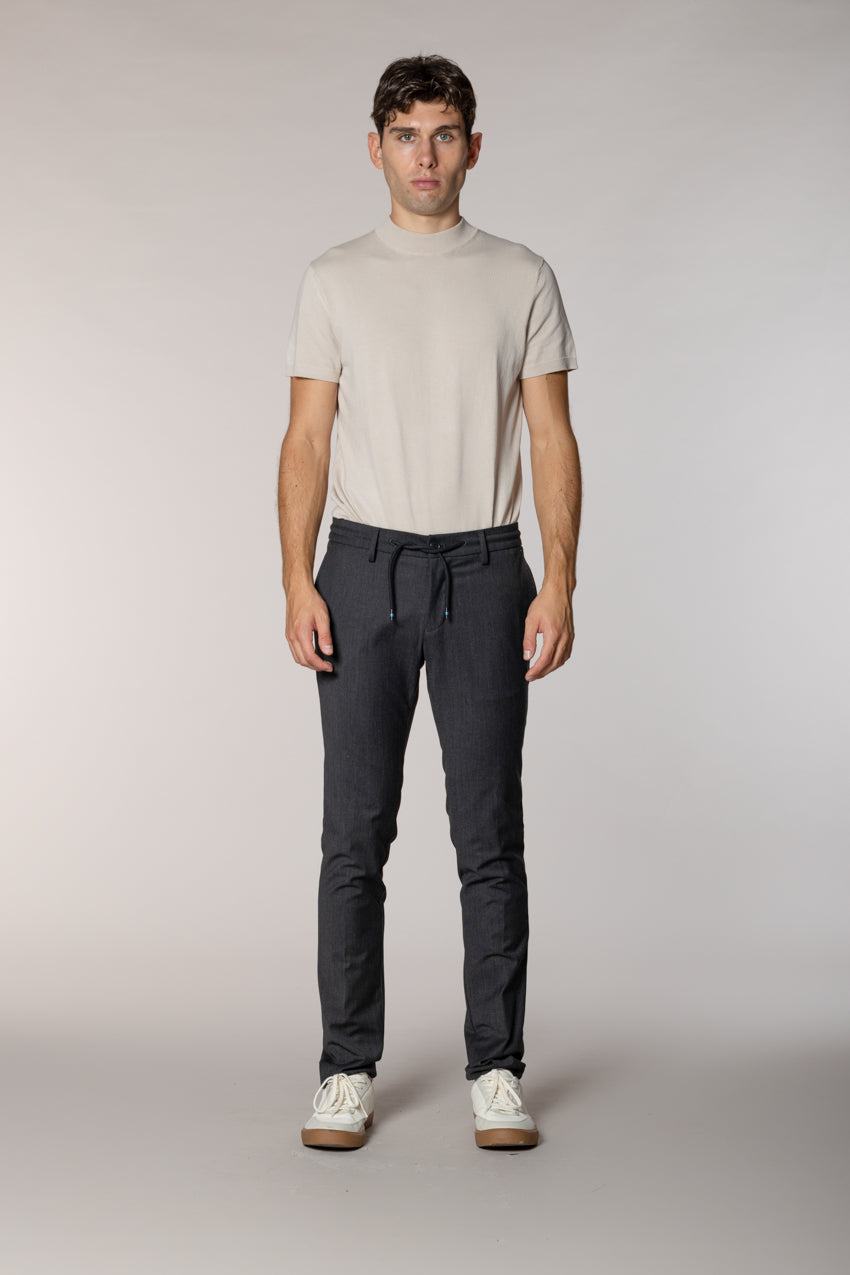 Milano Jogger Herren Chinohose aus Wolle extra slim fit
