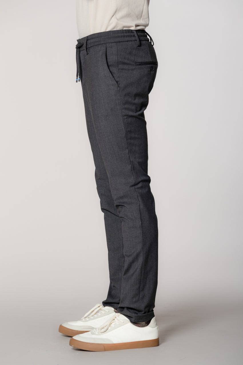 Milano Jogger Herren Chinohose aus Wolle extra slim fit