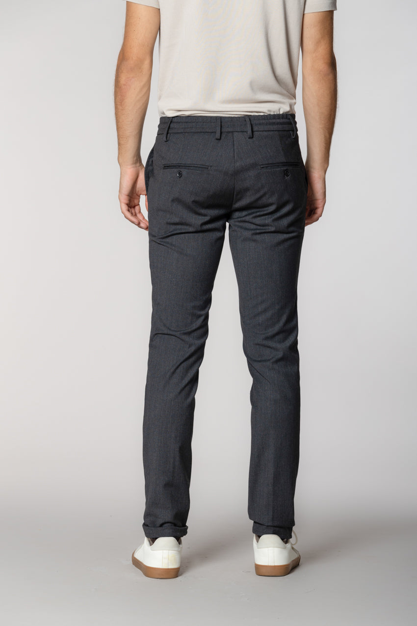 Milano Jogger Herren Chinohose aus Wolle extra slim fit