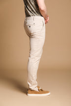 Milano Jogger Herren Chino Jogger in Microfancy mit strukturiertem Gewebe Extra Slim Fit