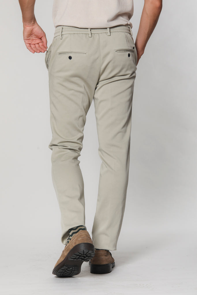 Milano Jogger Travel Herren-Chinohose aus Active-Jersey mit extra slim Schnitt