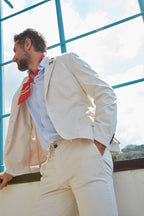 Milano Jogger pantalone chino jogger uomo in cotone e tencel extra slim fit