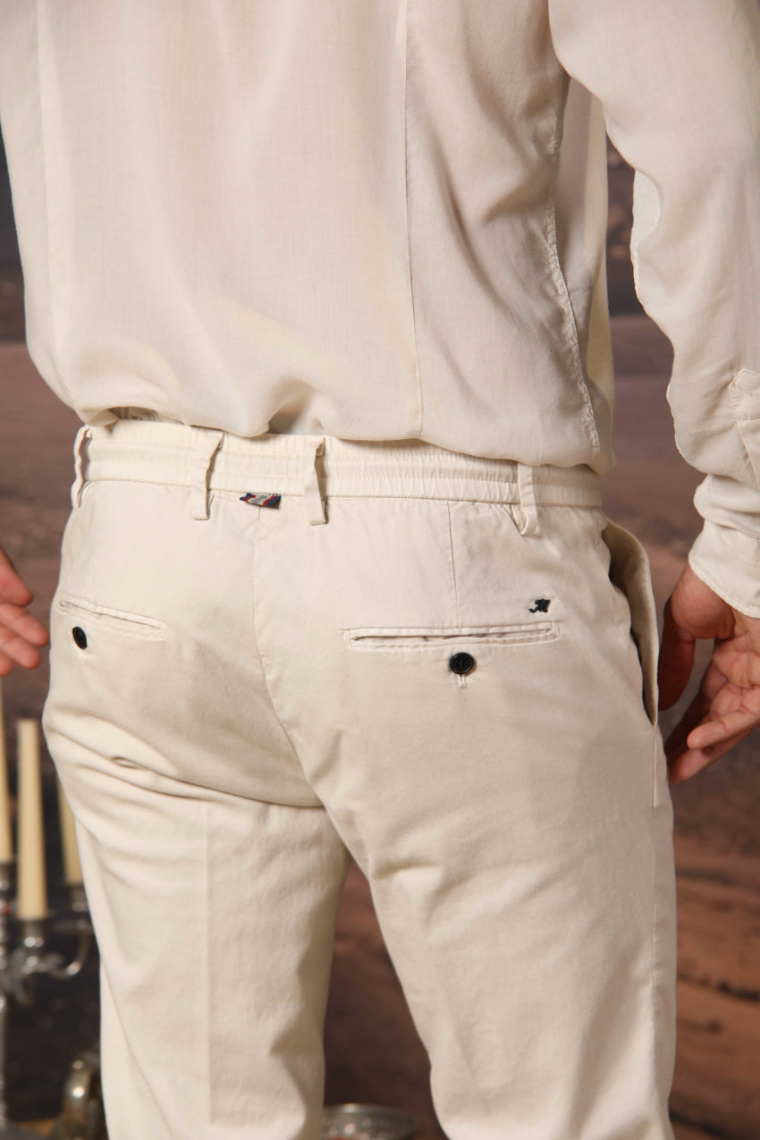 Milano Jogger pantalone chino jogger uomo in cotone e tencel extra slim fit