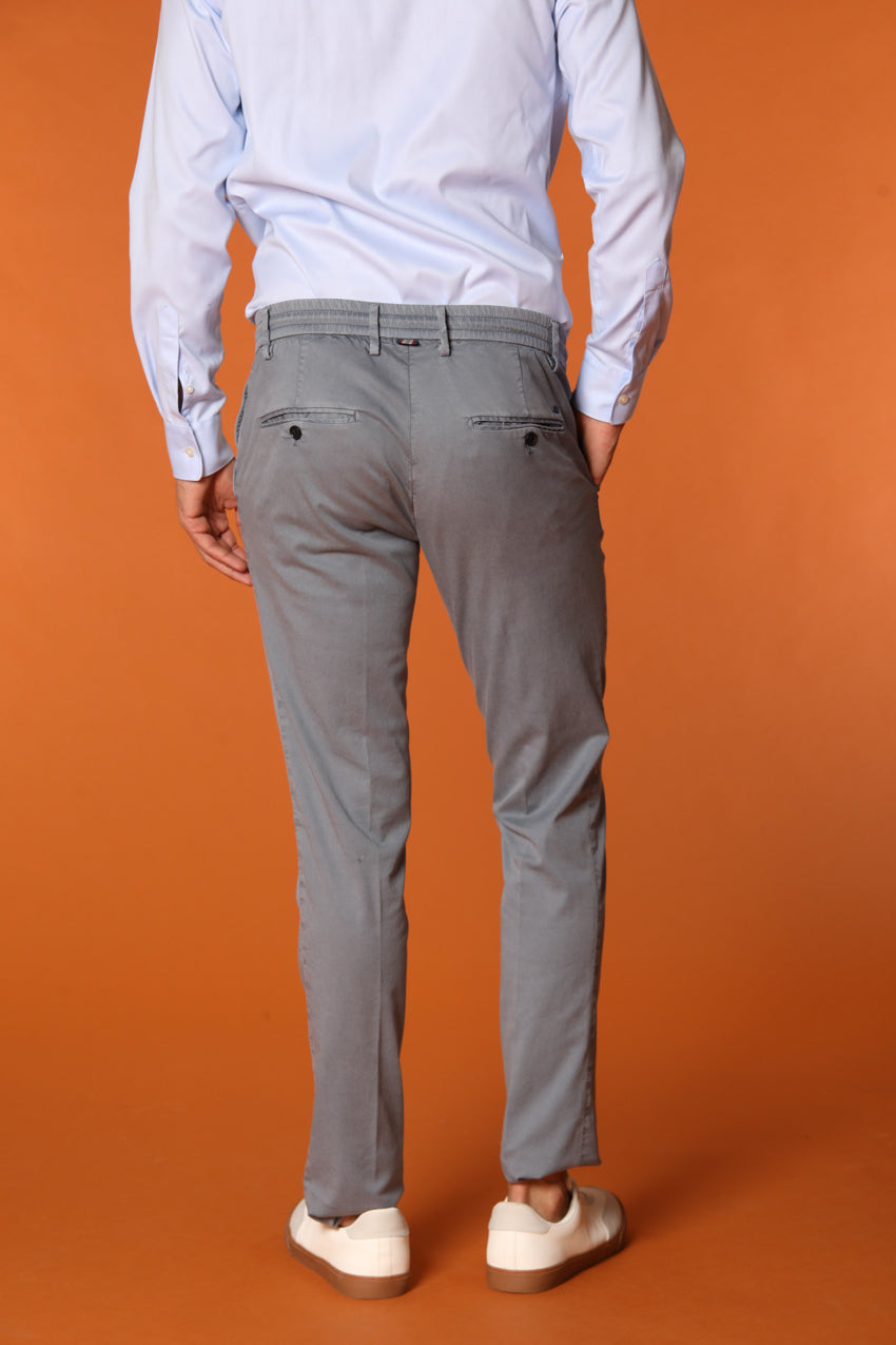 Milano Jogger pantalone chino jogger uomo in cotone e tencel extra slim fit