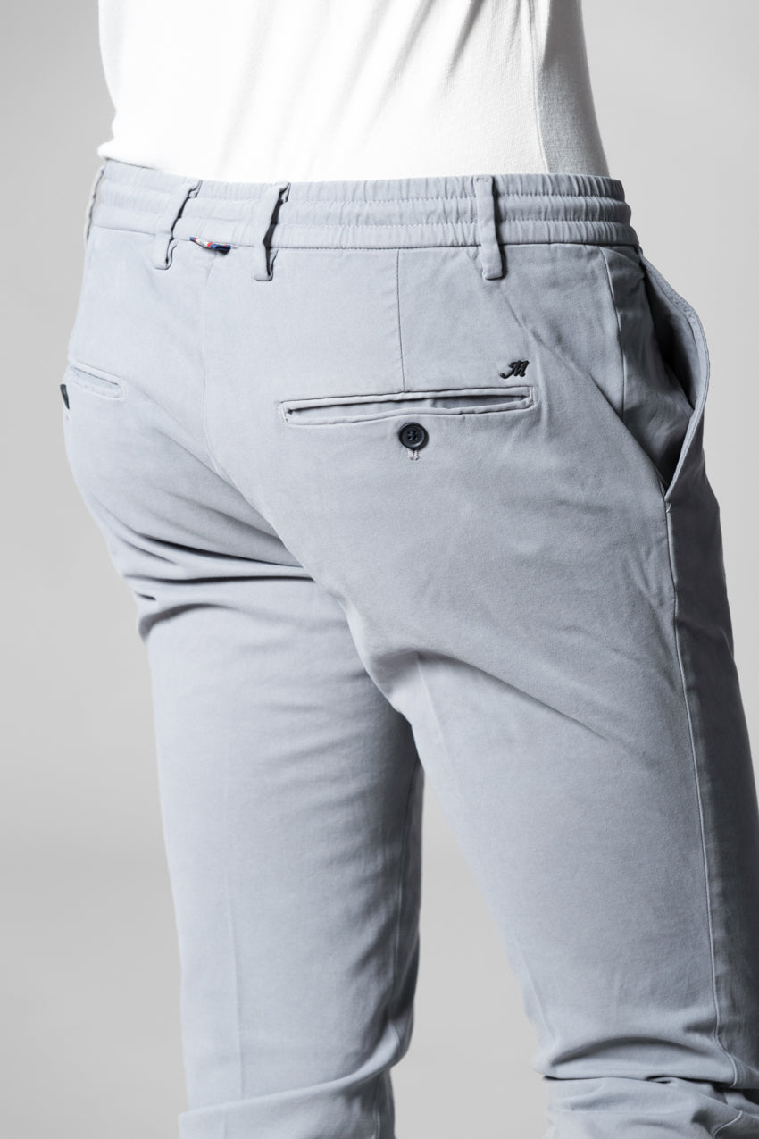 Milano Jogger Herren Chinohose aus Stretch-Gabardine extra slim fit