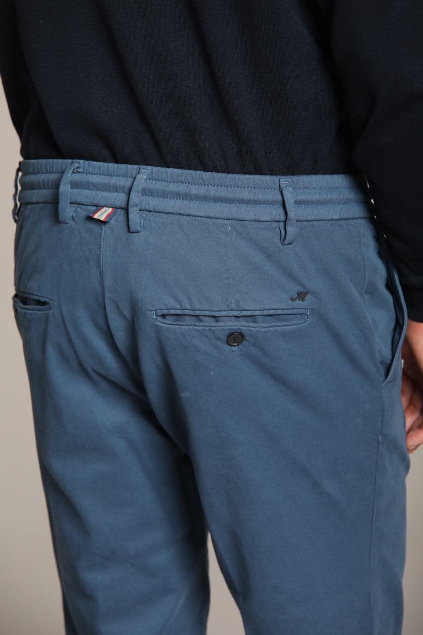 Foto 3 Milano Jogger pantalone chino uomo in gabardina stretch extra slim fit