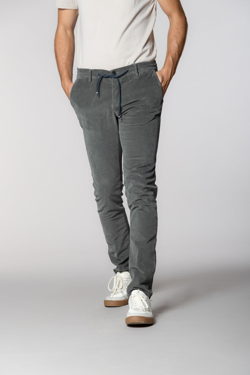 Milano Jogger Herren-Chinohose aus 500-Linien Kordsammt extra slim fit