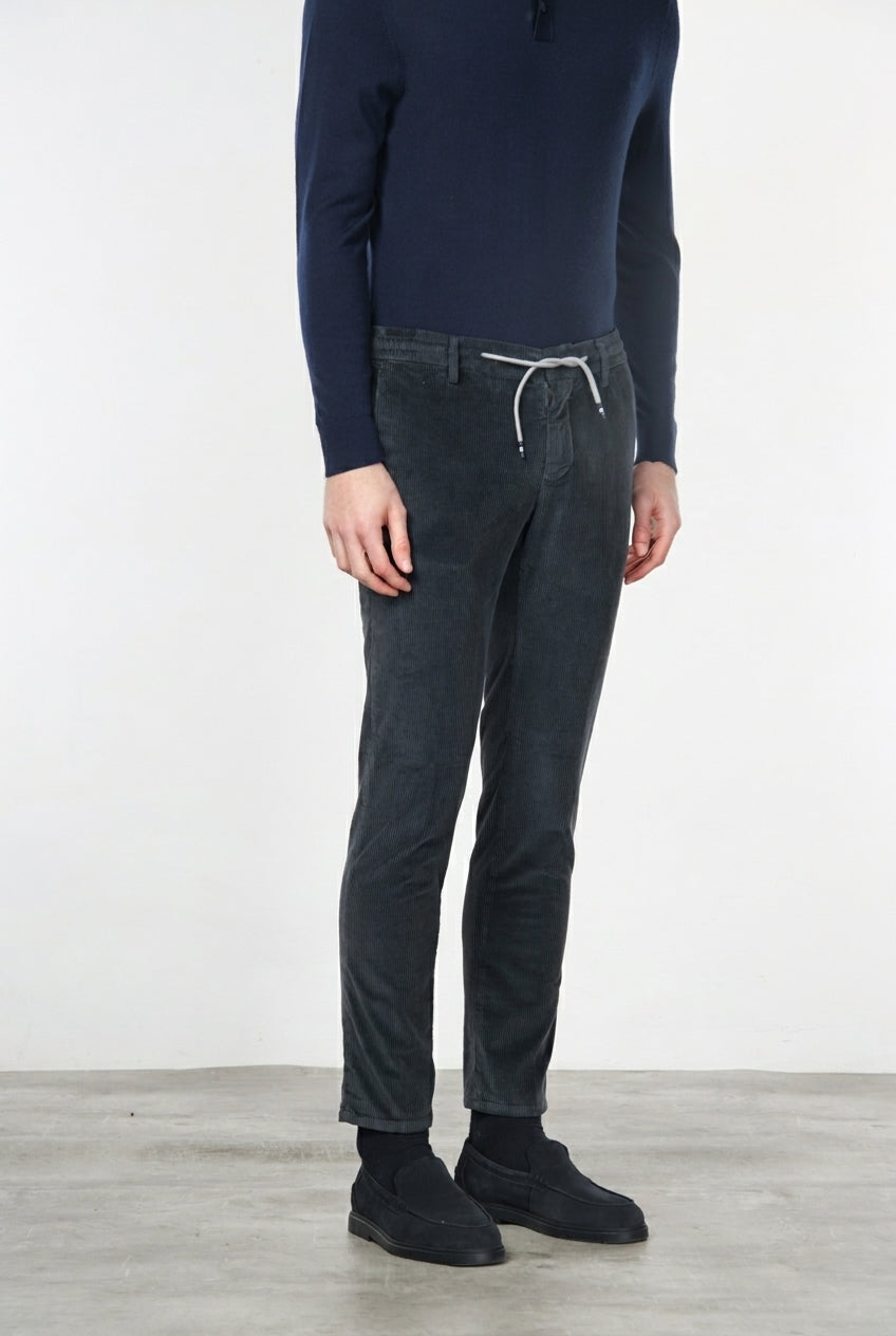 Milano Jogger Herren-Chinohose aus Samt, 500 Linien extra slim fit