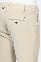 Milano Jogger pantalone chino uomo in velluto 500 righe extra slim fit