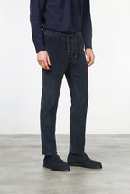Milano Jogger pantalone chino uomo in velluto 500 righe extra slim fit