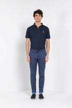 Chile Jogger pantalone cargo uomo in raso tecnico travel stretch extra slim fit