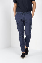 Chile Jogger pantalone cargo uomo in raso tecnico travel stretch extra slim fit
